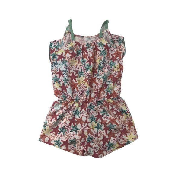 Hatley Starfish Girls Romper Size 4 - Picture 3 of 5